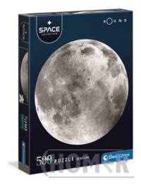 Puzzle okrągłe 500 Space Collection Księżyc
