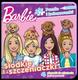 Barbie. Puzzle i kolorowanki. Słodkie szczeniaczki