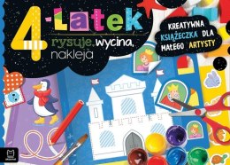 4-latek rysuje, wycina, nakleja