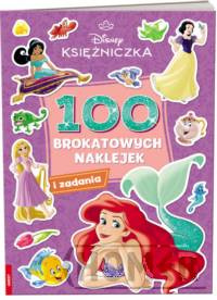 Disney Księżniczka. 100 brokatowych naklejek