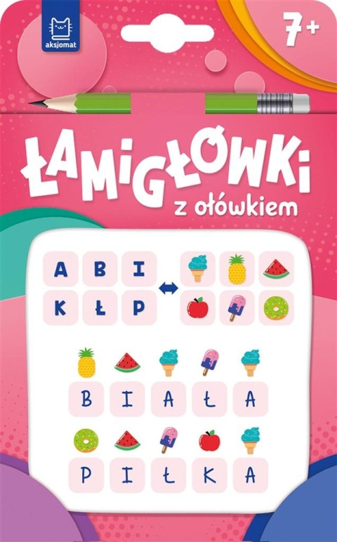 Łamigłówki z ołówkiem 7+ Książeczka niebieska