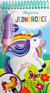 Magiczne jednorożce Kolorowanka wodna