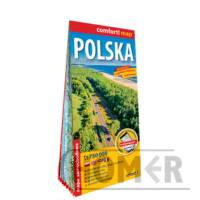 Polska laminowana mapa samochodowa 1:750 000