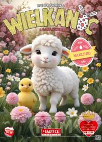 Kolorowanka Wielkanoc z barankiem z naklejkami