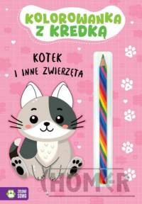 Kolorowanka z kredką Kotek i inne zwierzęta