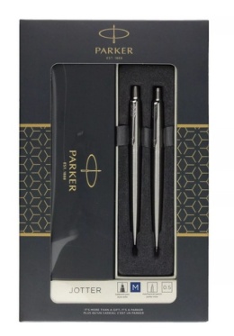 Długopis + ołówek PARKER Jotter stalowy Zestaw prezentowy