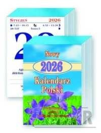 Kalendarz 2026 Polski mały zdzierak jednodniowy z uchwytem do zawieszenia