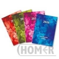 Kalendarz 2026 kieszonkowy A7 tygodniowy Venus niebieski