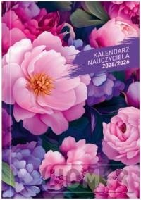 Kalendarz nauczyciela 25/26 B6T PCV bezbarwny KWIATY