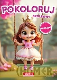 Kolorowanka Pokoloruj królewny z naklejkami