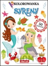 Kolorowanka Syreny z naklejkami