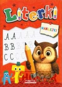 Kolorowanka z naklejkami Literki