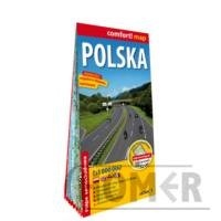 Polska laminowana mapa samochodowa 1:1 000 000