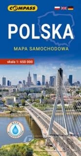 Polska mapa samochodowa 1:650 000