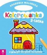 Akademia maluszka Kolorowanka 2-latka Domek z grubym obrysem