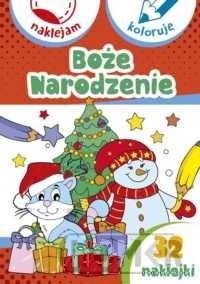 Boże Narodzenie Naklejam i koloruję