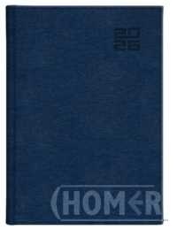 Kalendarz 2026 A5 dzienny Aluminium Standard GRANAT