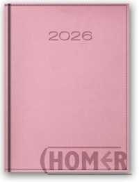 Kalendarz 2026 A5 dzienny Vivella Pudrowy róż