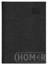 Kalendarz 2026 A5 tygodniowy Aluminium Standard CZARNY