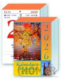 Kalendarz 2026 Domowy średni zdzierak jednodniowy z uchwytem do zawieszenia