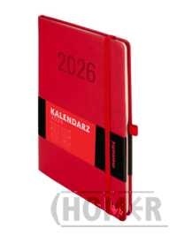 Kalendarz 2026 Memofix A5 TDW czerwony