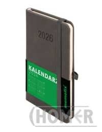 Kalendarz 2026 Memofix A6 TDW grafitowy