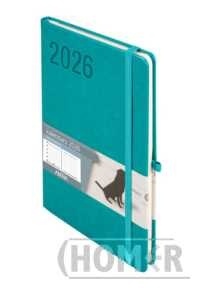 Kalendarz 2026 Minimalizm A5 TNS turkus