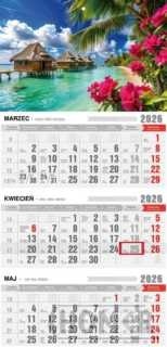 Kalendarz 2026 Trójdzielny Ekonomiczny Tropik KTE VE-16