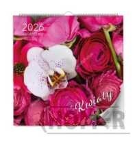 Kalendarz 2026 kwiaty lux