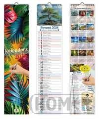 Kalendarz 2026 paskowy wąski Do notowania KPW V1