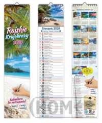 Kalendarz 2026 paskowy wąski Greckie Wakacje KPW V5