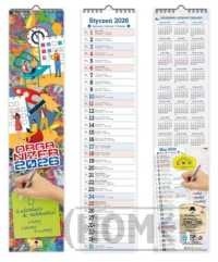 Kalendarz 2026 paskowy wąski Organizer KPW V2