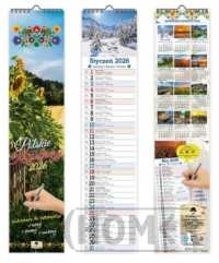 Kalendarz 2026 pasowy wąski Polskie Krajobrazy KPW V3