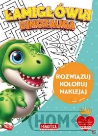 Łamigłówki dinozaura z naklejkami