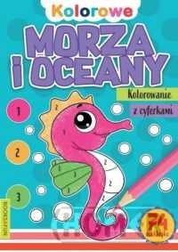 Morza i oceany Kolorowanie z cyferkami