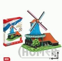 Puzzle 3D Wiatrak holenderski