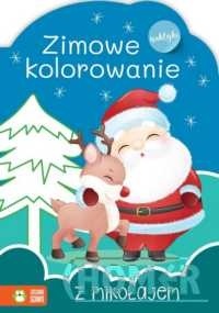 Zimowe kolorowanie z Mikołajem