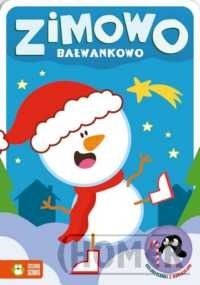 Zimowo bałwankowo Kolorowanki z naklejkami