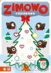 Zimowo choinkowo Kolorowanki z naklejkami